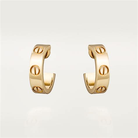 cartier yellow gold earrings|CARTIER .